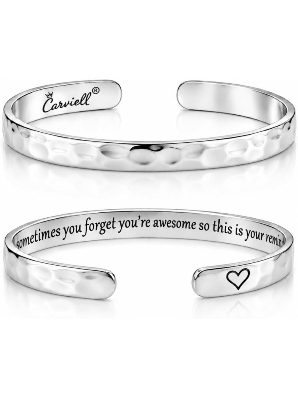 Engraved Cuff Bracelets for Women – 100+ Meaningful Messages – Gift-Ready